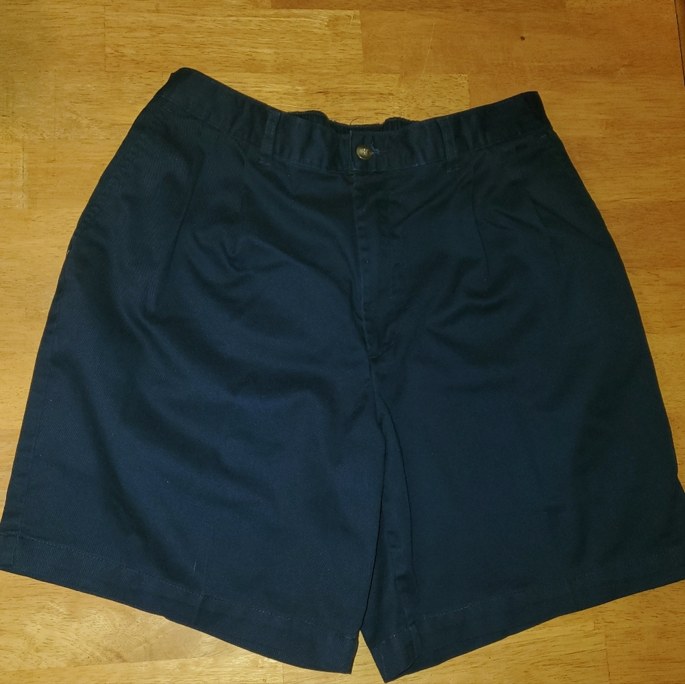 Mens Bay to Bay Sz 34 Navy Shorts Elastic Waist